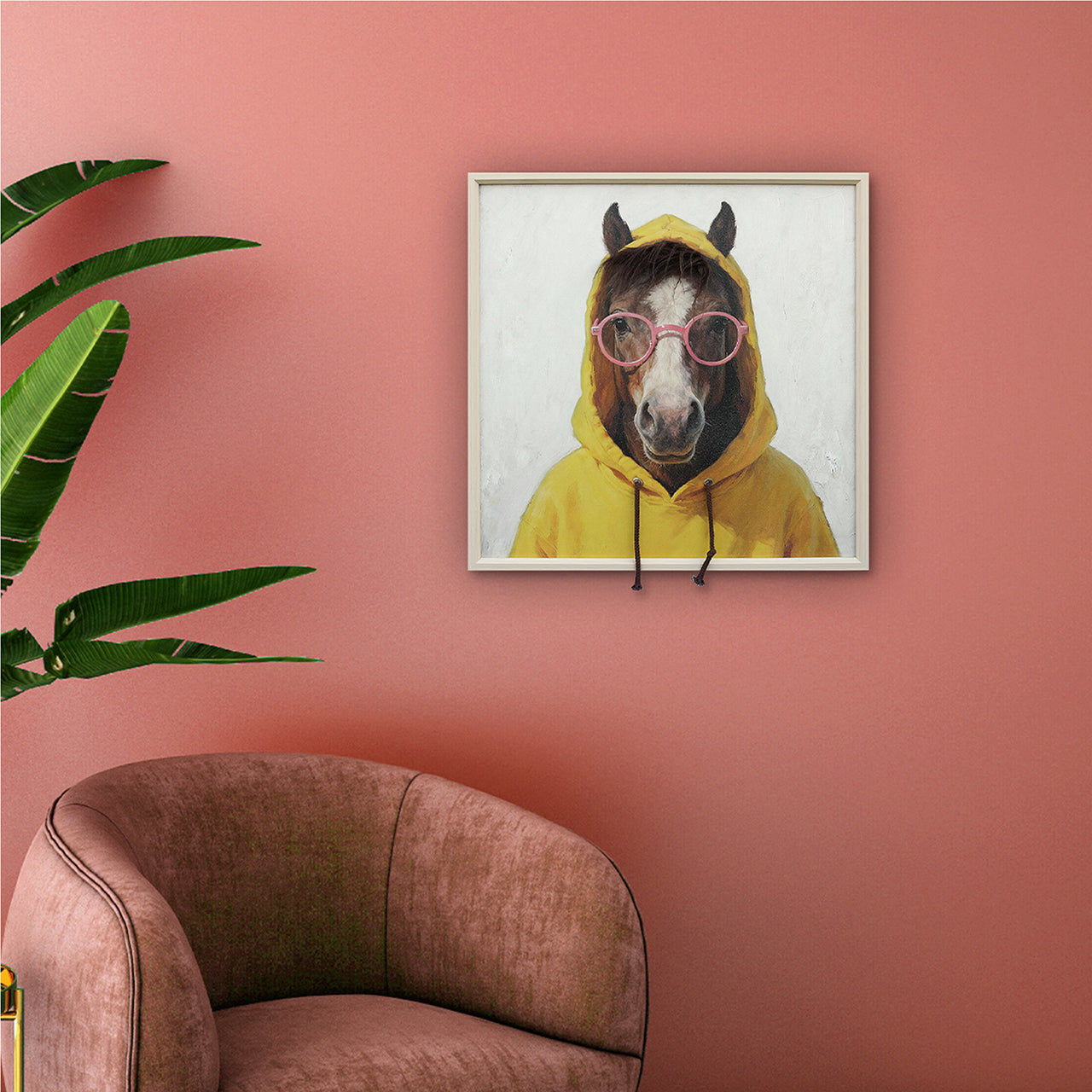 Gemälde Kunstfell Trendy Horse