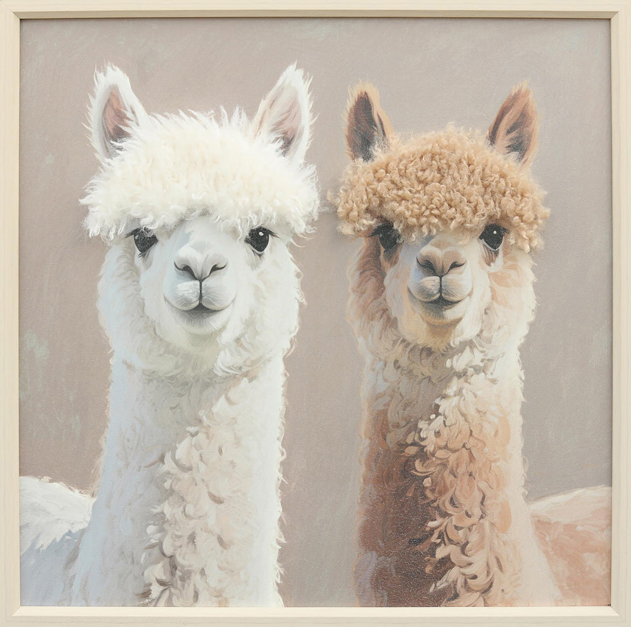 Gemälde Kunstfell Best Lama Buddies