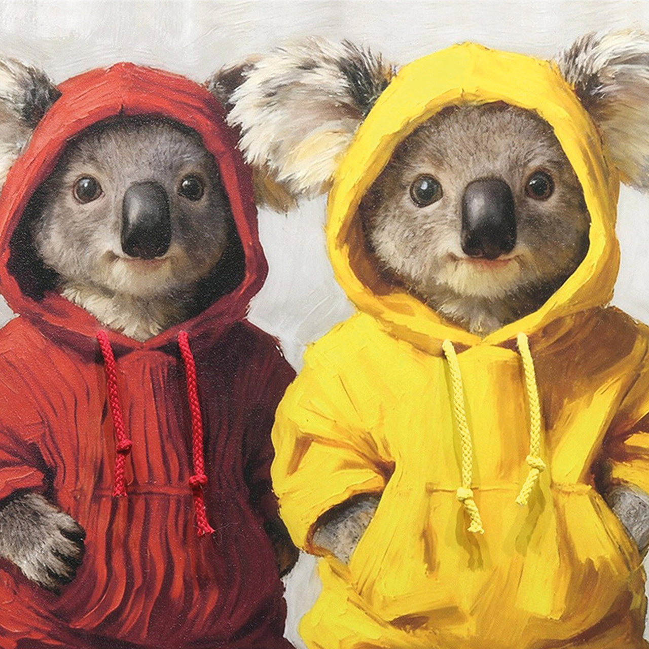 Gemälde Kordelzug Tiny Hoodie Gang