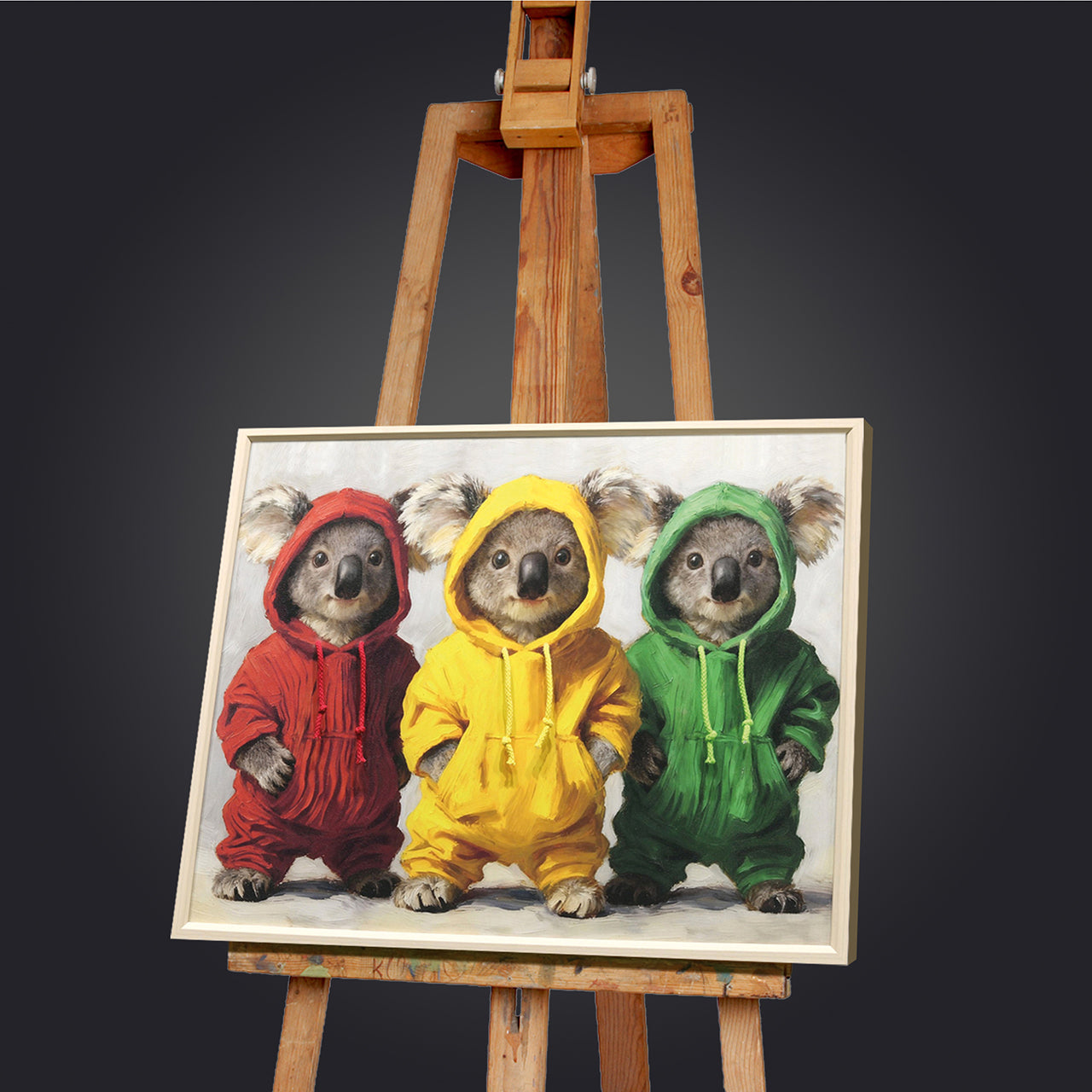 Gemälde Kordelzug Tiny Hoodie Gang