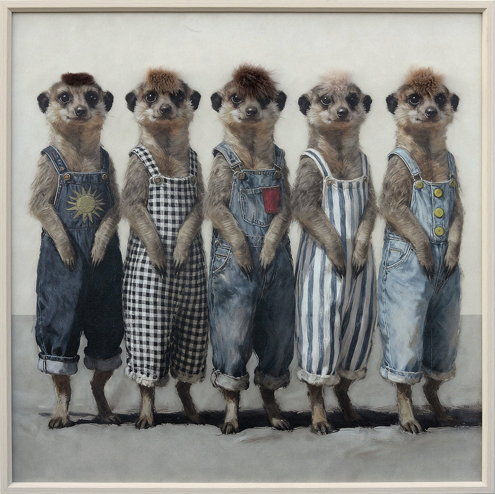 Gemälde Kunsfell Meerkat Fashion Week