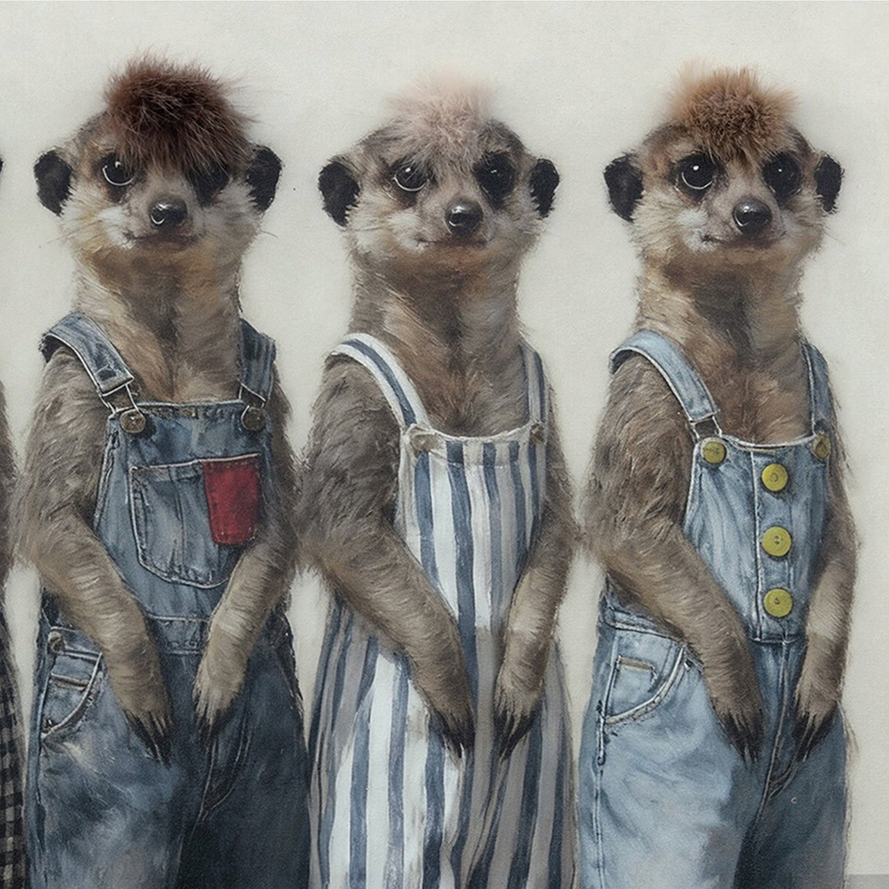 Gemälde Kunsfell Meerkat Fashion Week