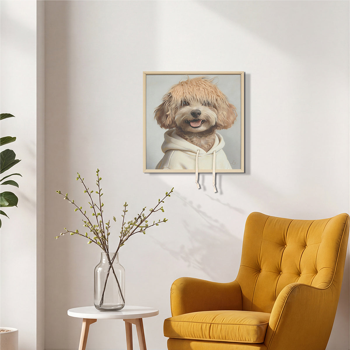Gemälde Kunstfell Doggie Chic