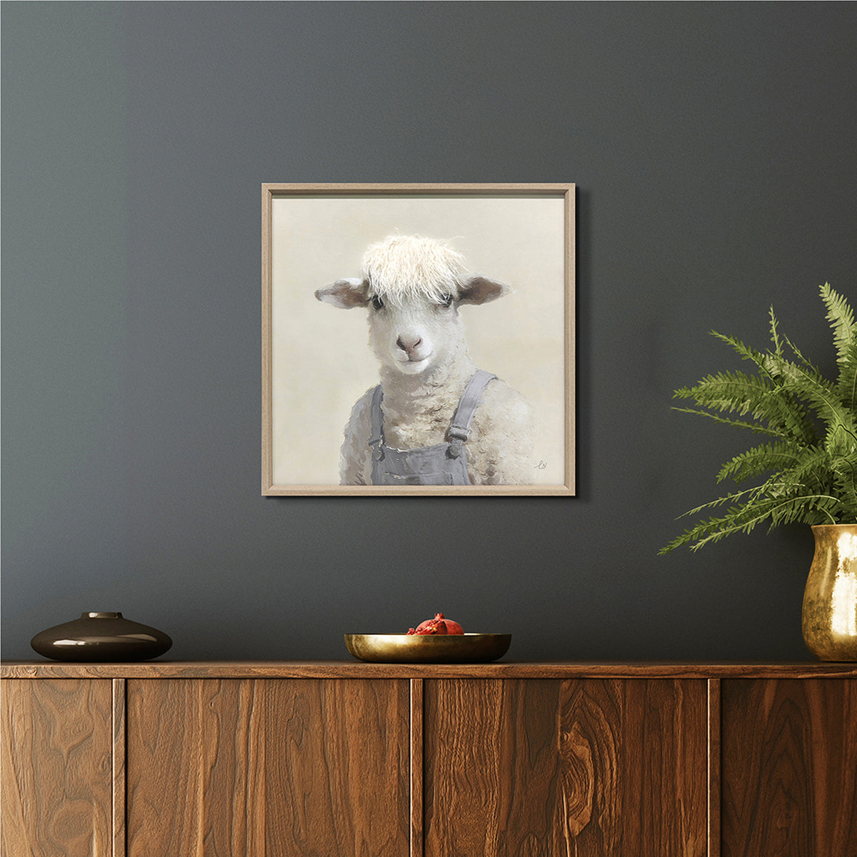Gemälde Kunstfell Wolly Sheep