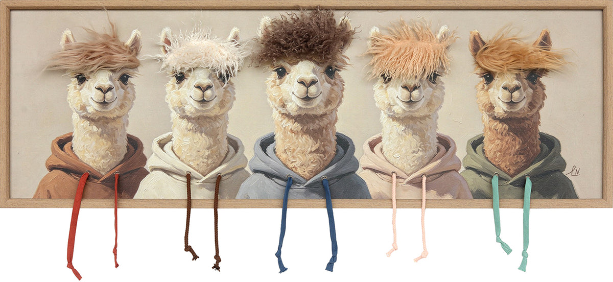 Gemälde Kunstfell The Alpaca Crew
