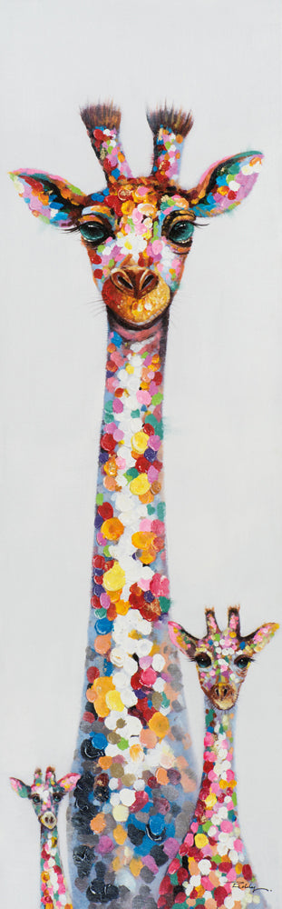 Gemälde Giraffen Familie