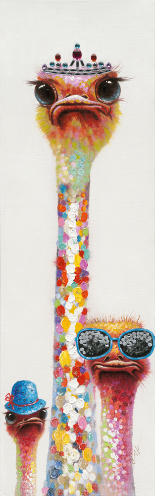 peinture Reine des autruches