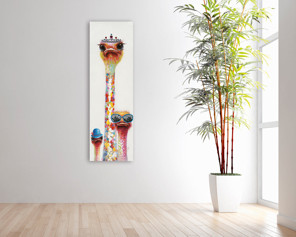 peinture Reine des autruches