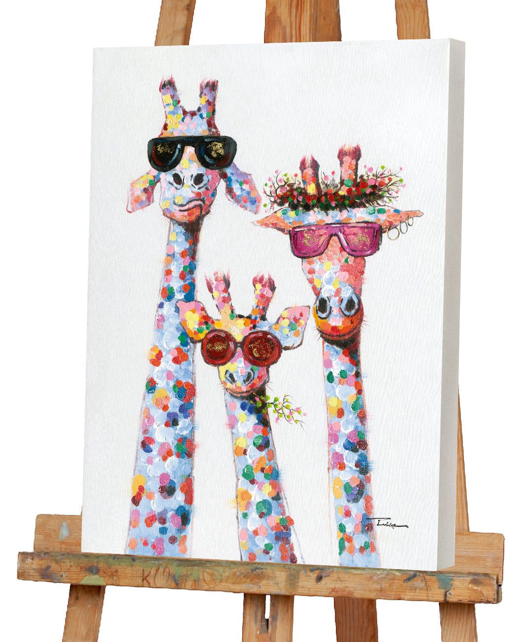 Peindre des girafes le matin