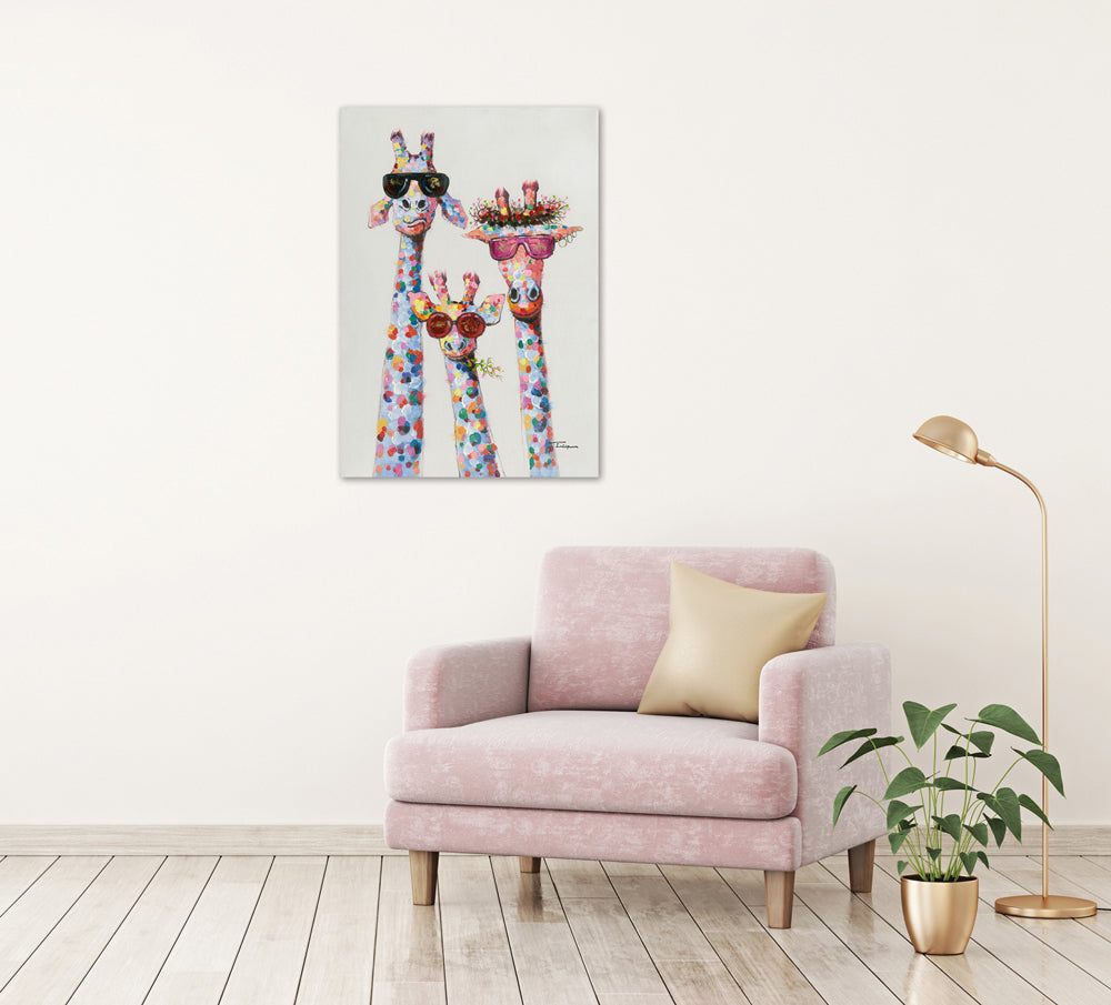 Gemälde Giraffen am Morgen