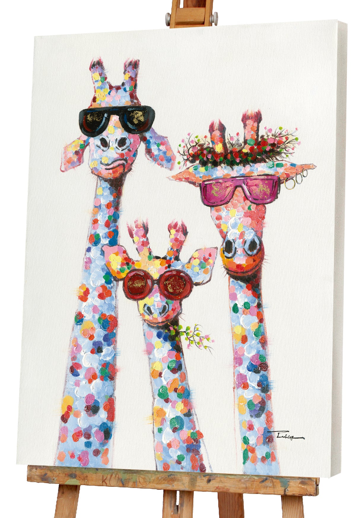 Peindre des girafes le matin