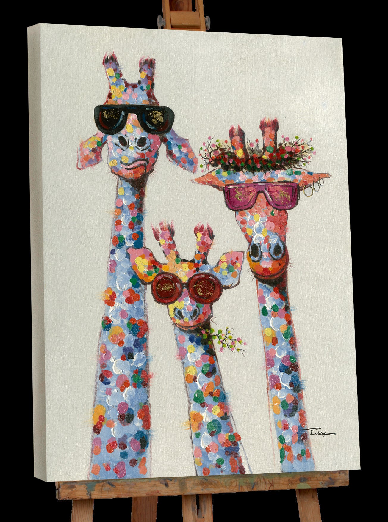 Peindre des girafes le matin