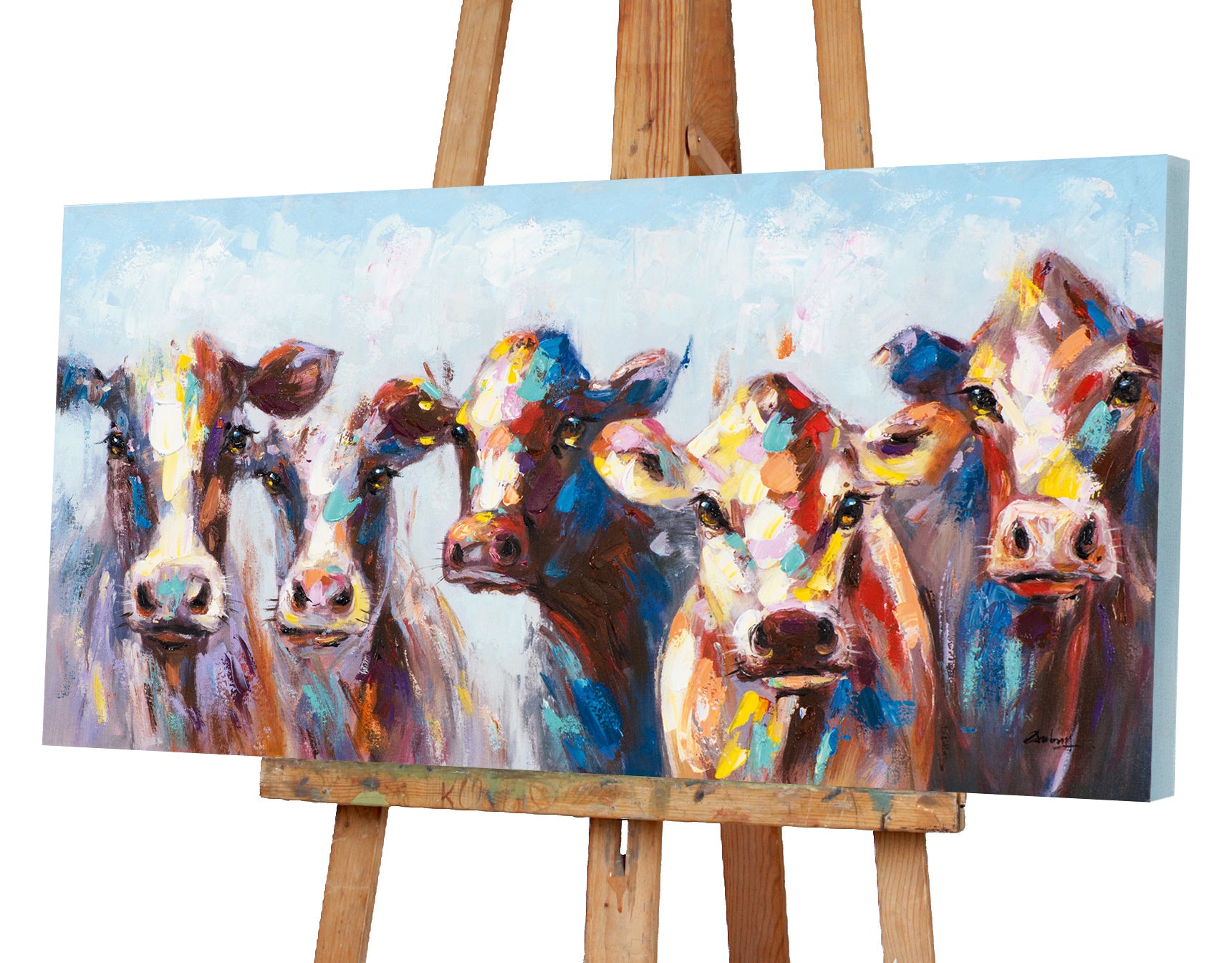 peinture Vaches étonnées
