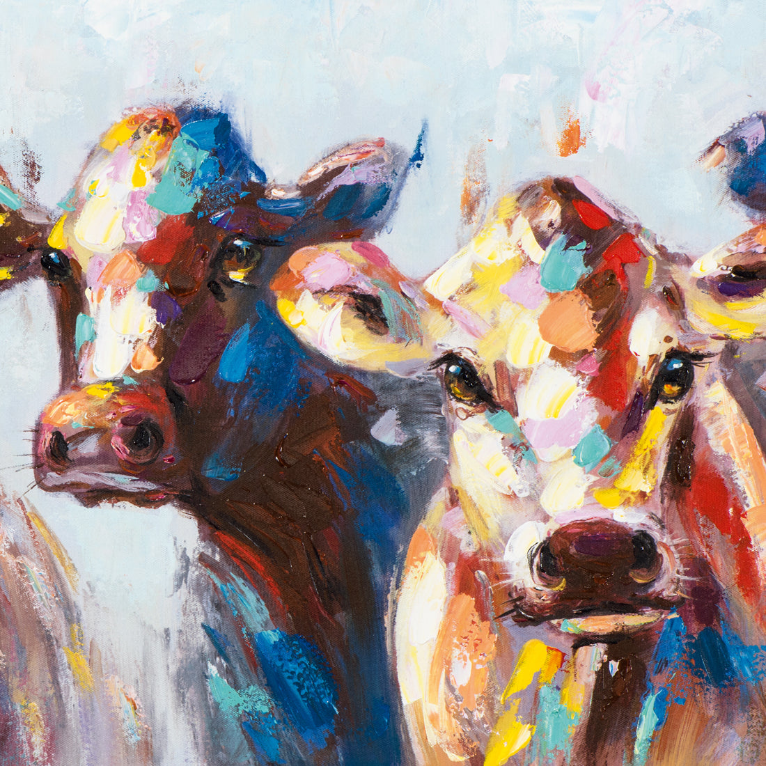 peinture Vaches étonnées