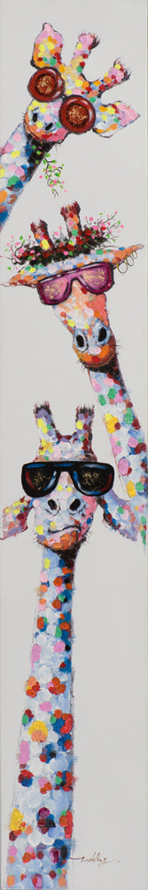 Gemälde Lustige Giraffen