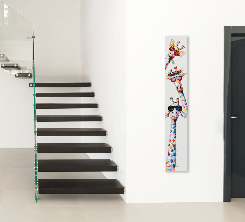 Gemälde Lustige Giraffen