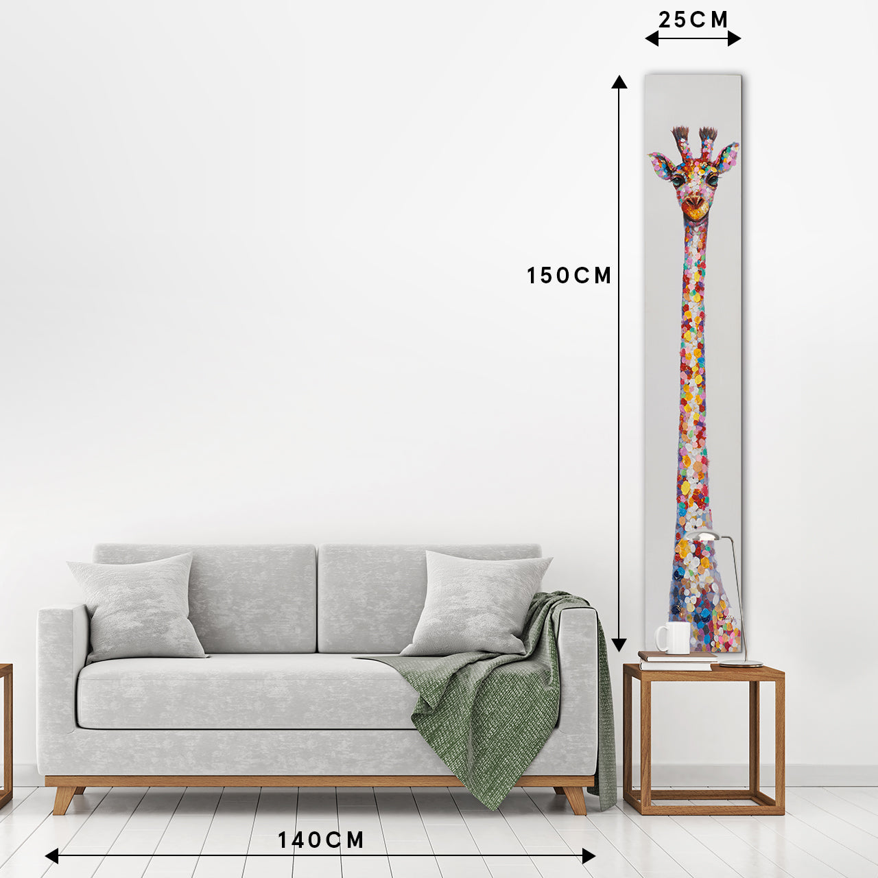 painting Long Giraffe Neck