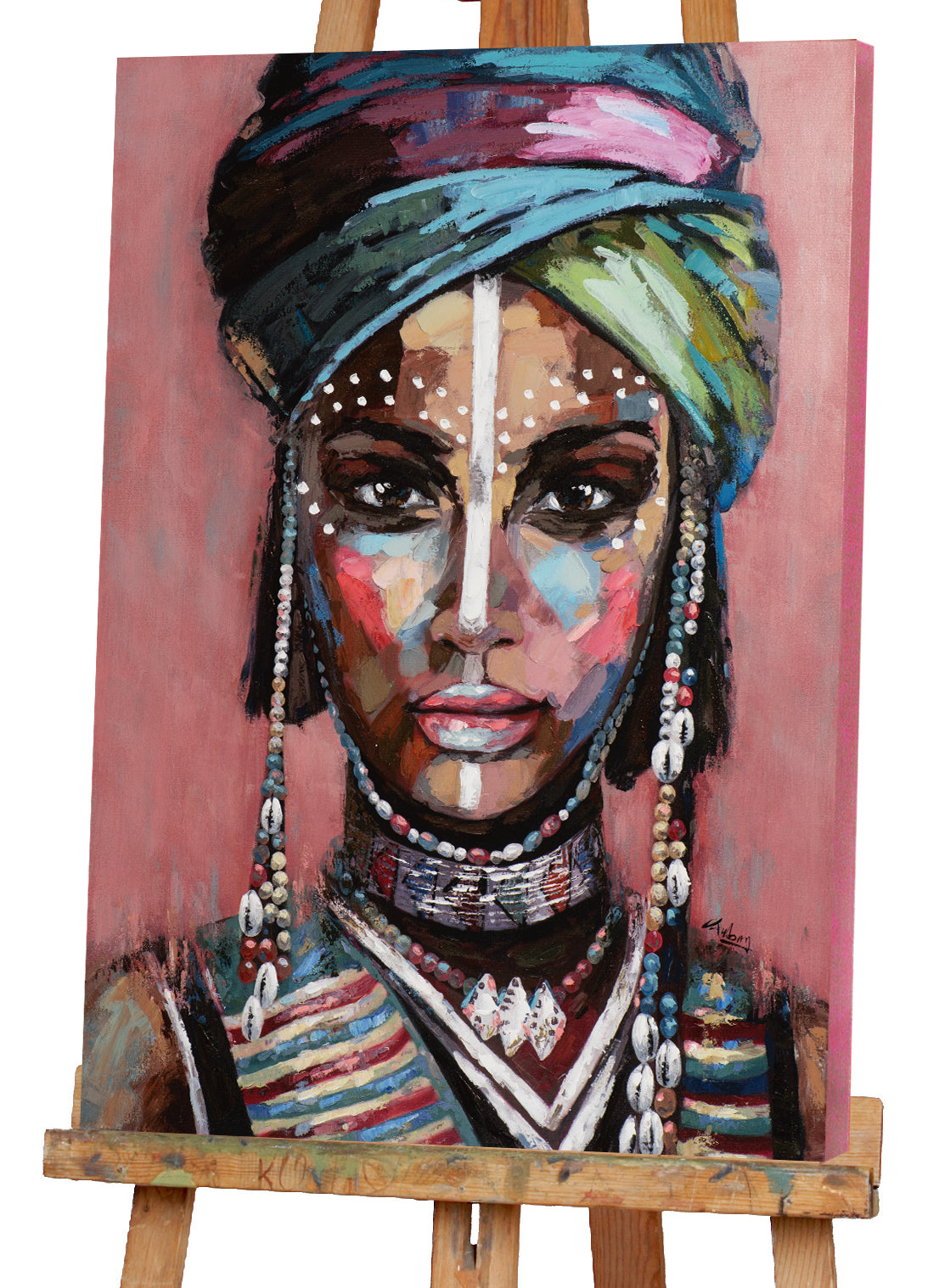 peinture Femme du désert