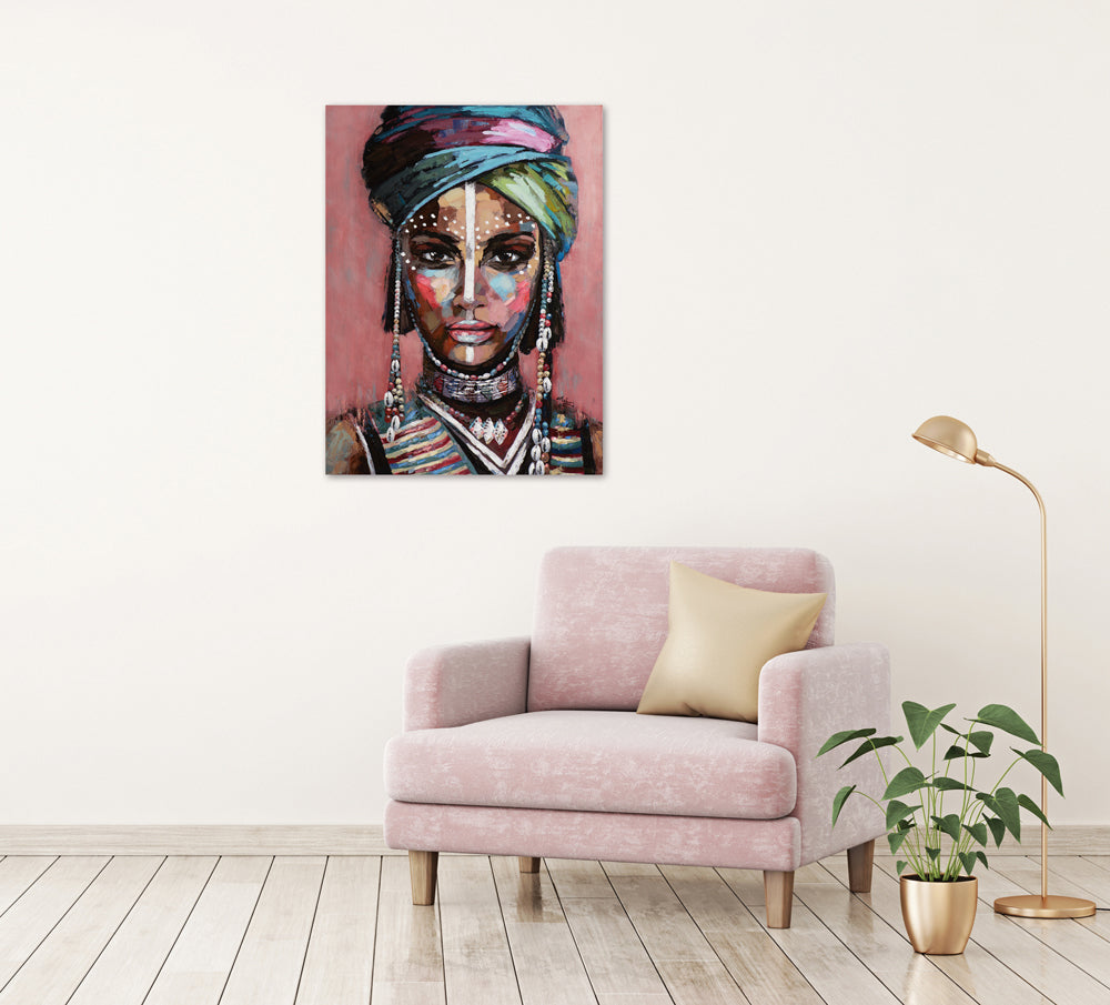 peinture Femme du désert