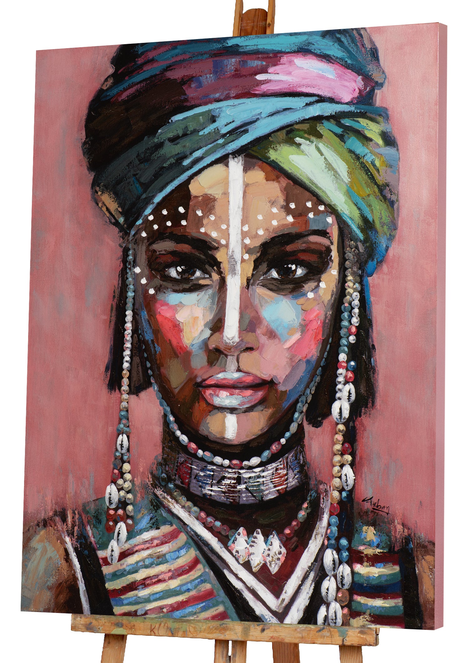 peinture Femme du désert