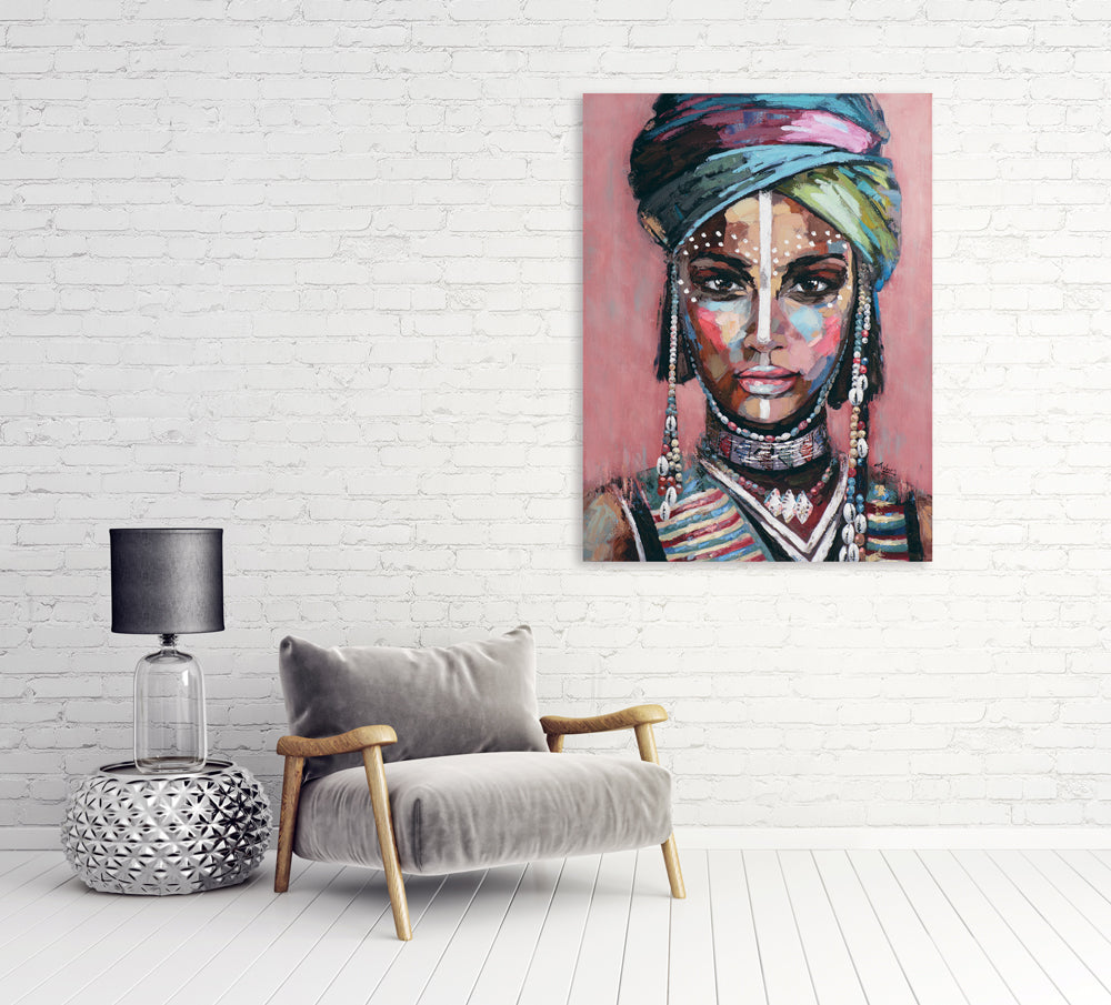 peinture Femme du désert