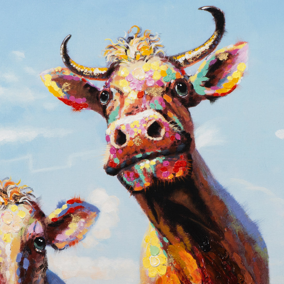 Gemälde Lustige Kühe