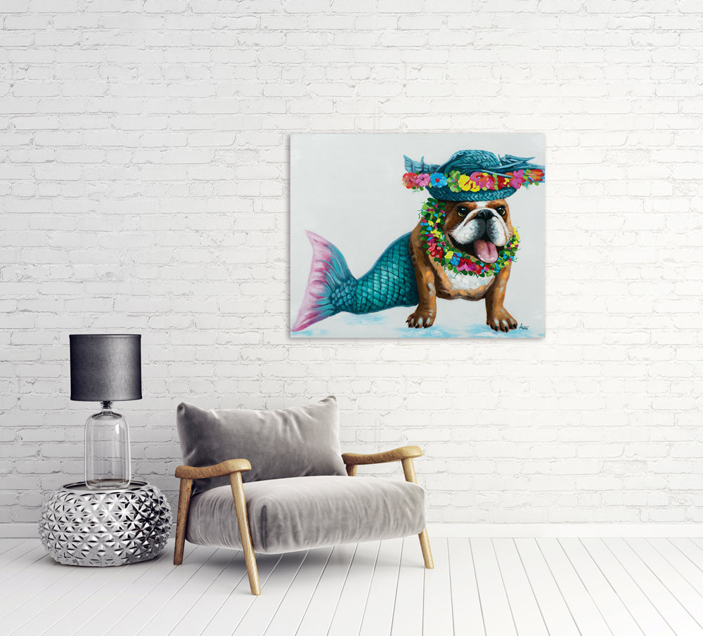 Funny Mermaid as a Dog