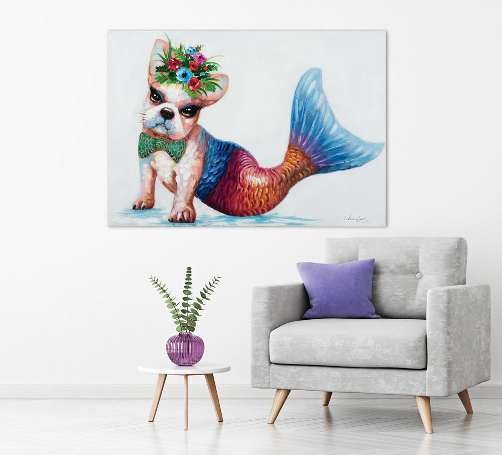 Funny Mermaid as a Dog