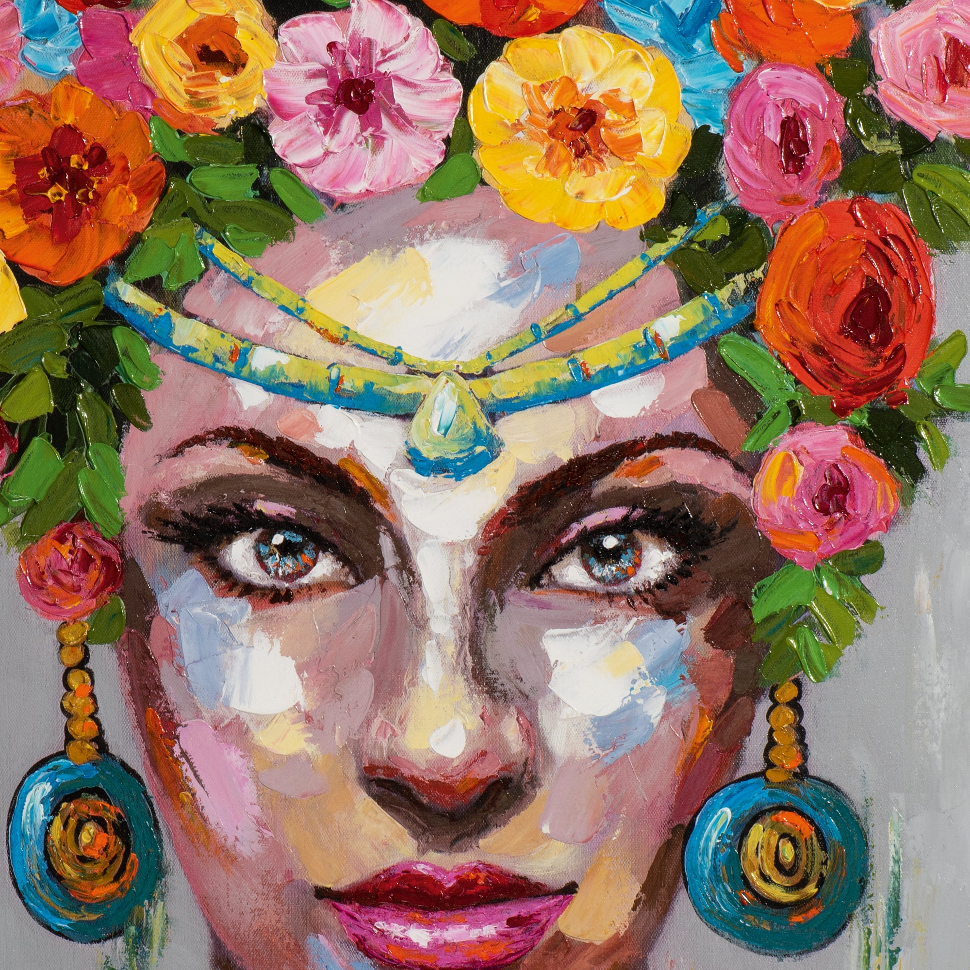 Pretty woman with flowers