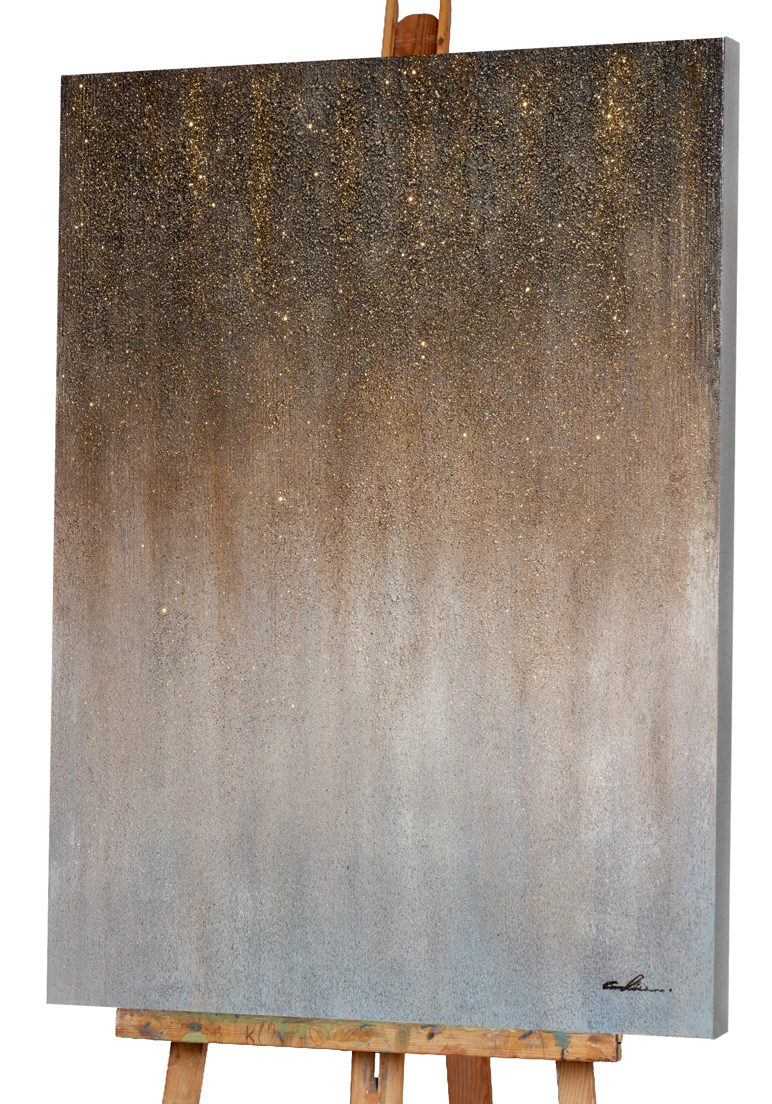 Peinture abstraite ciel étoilé