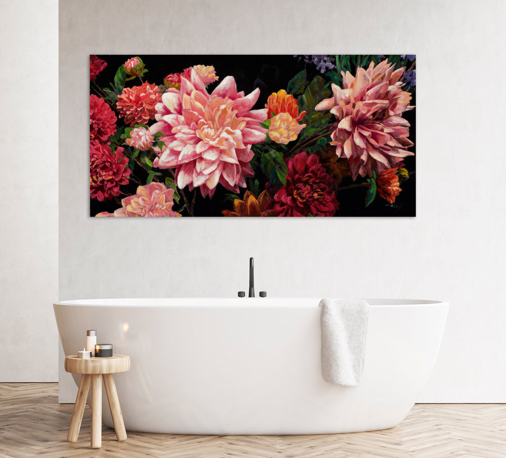 Pretty pink flowers with high gloss