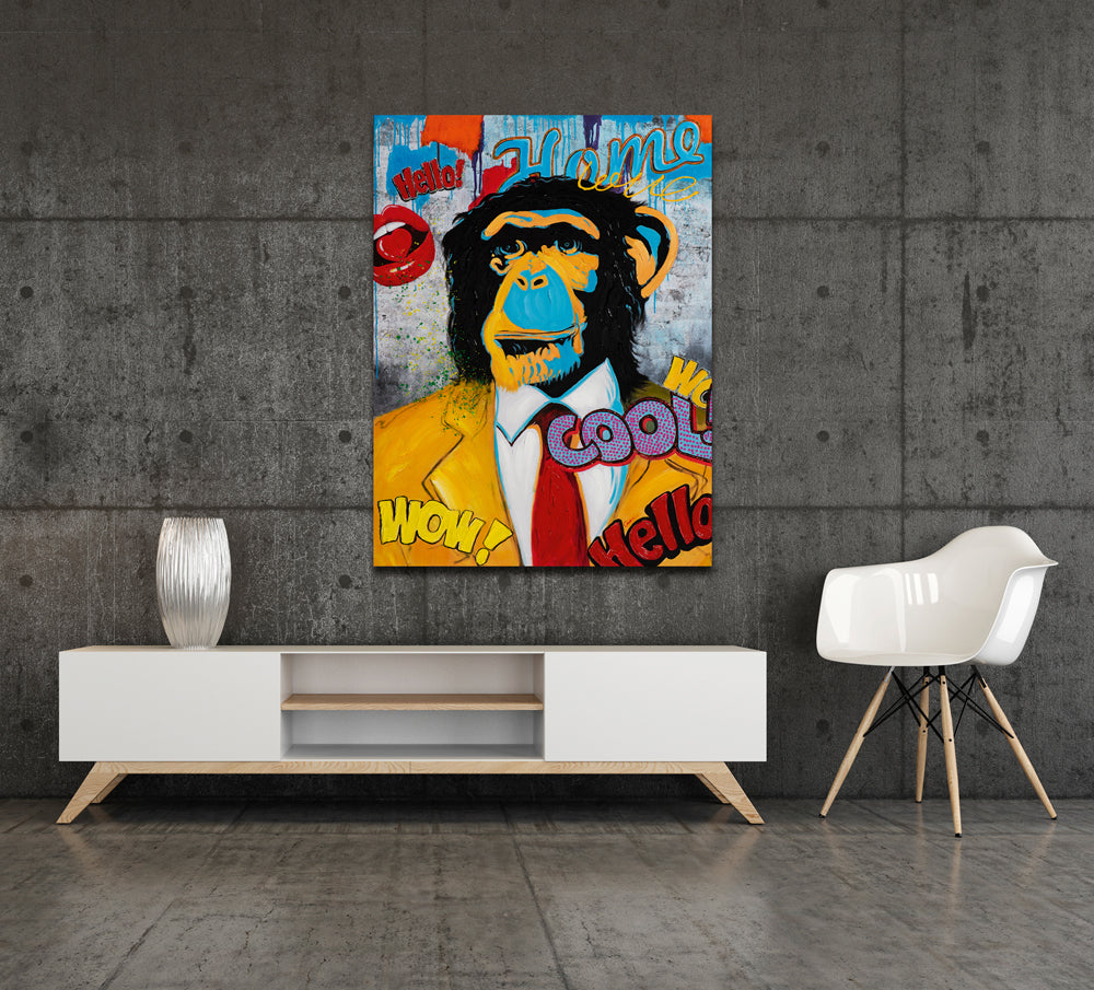 Gemälde Pop Art Affe
