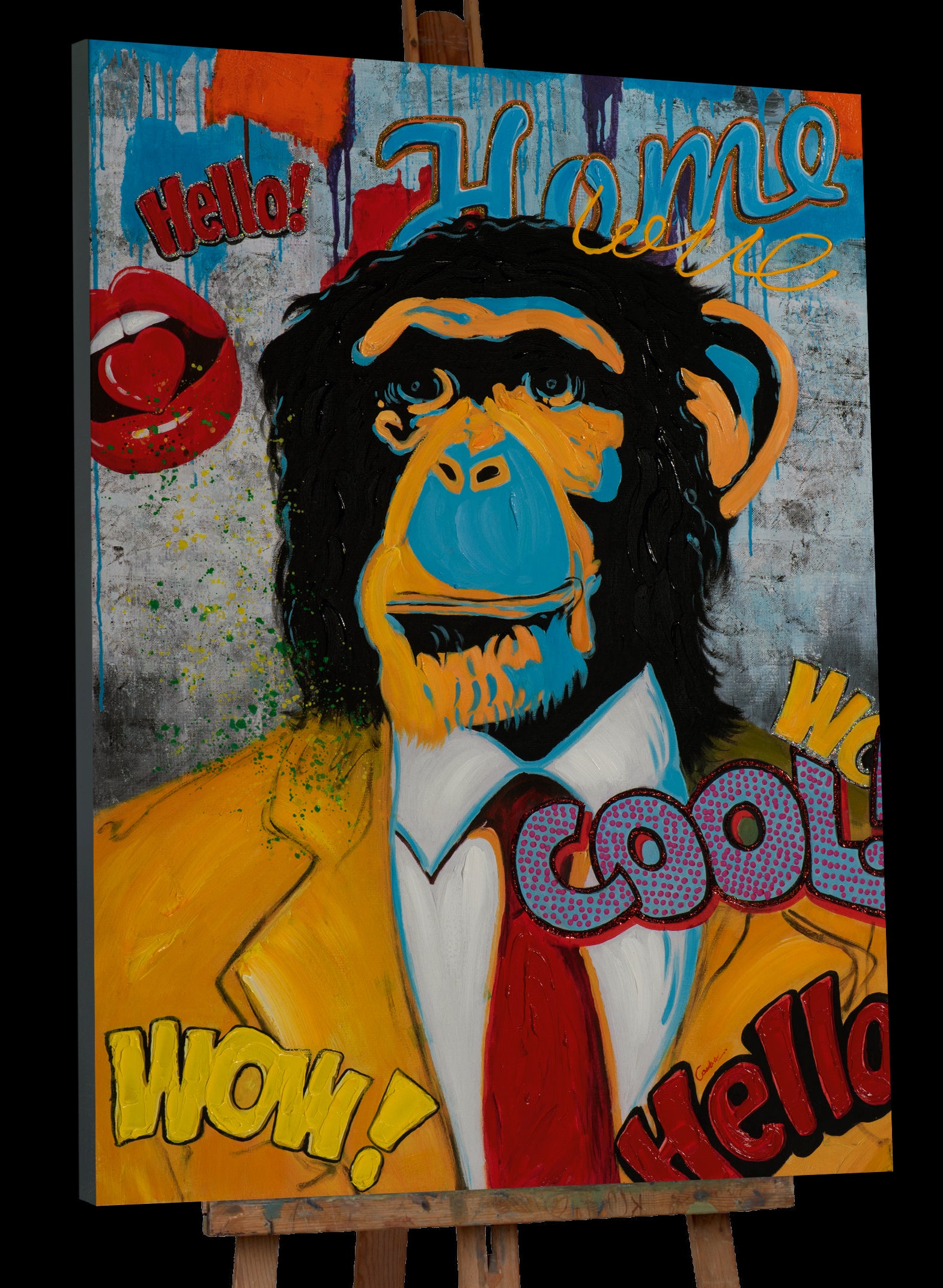 Gemälde Pop Art Affe