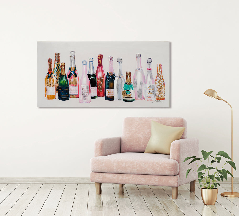 Gemälde Sektparty I