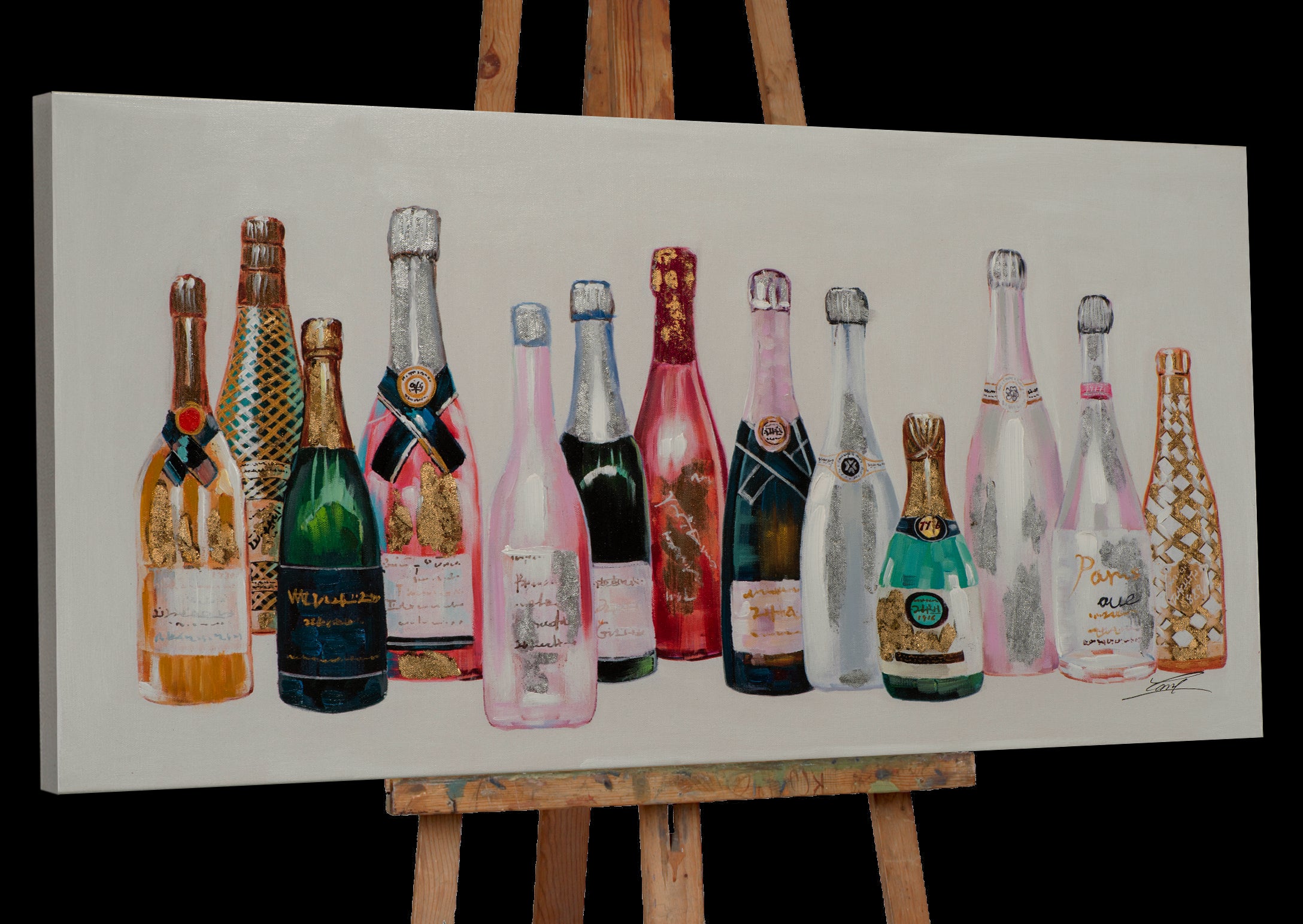 Gemälde Sektparty I