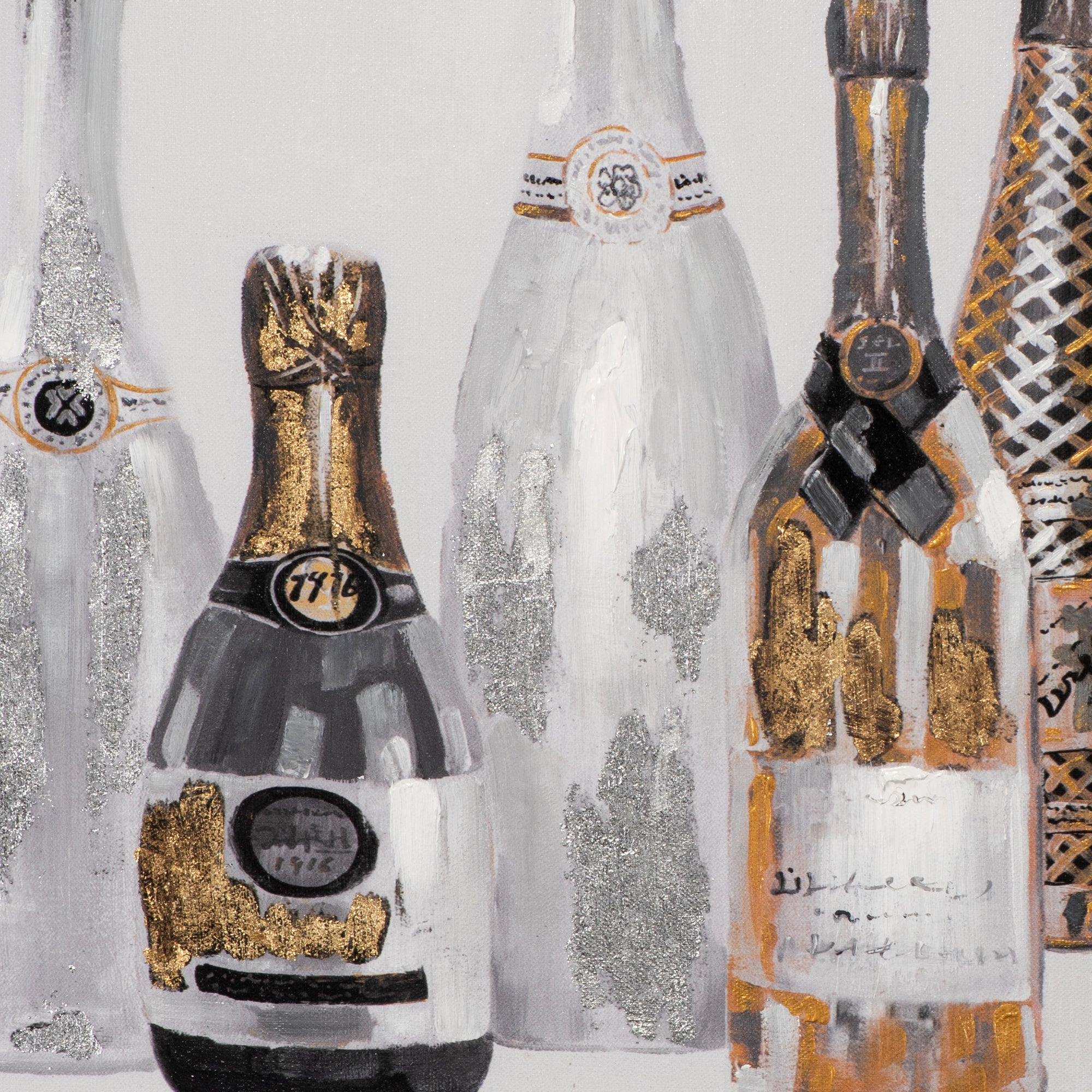 Gemälde Sektparty II