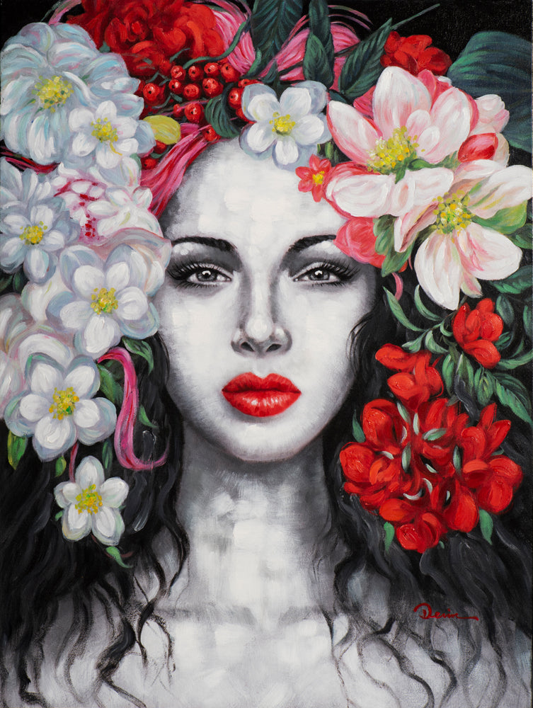 Beauty with Flowers