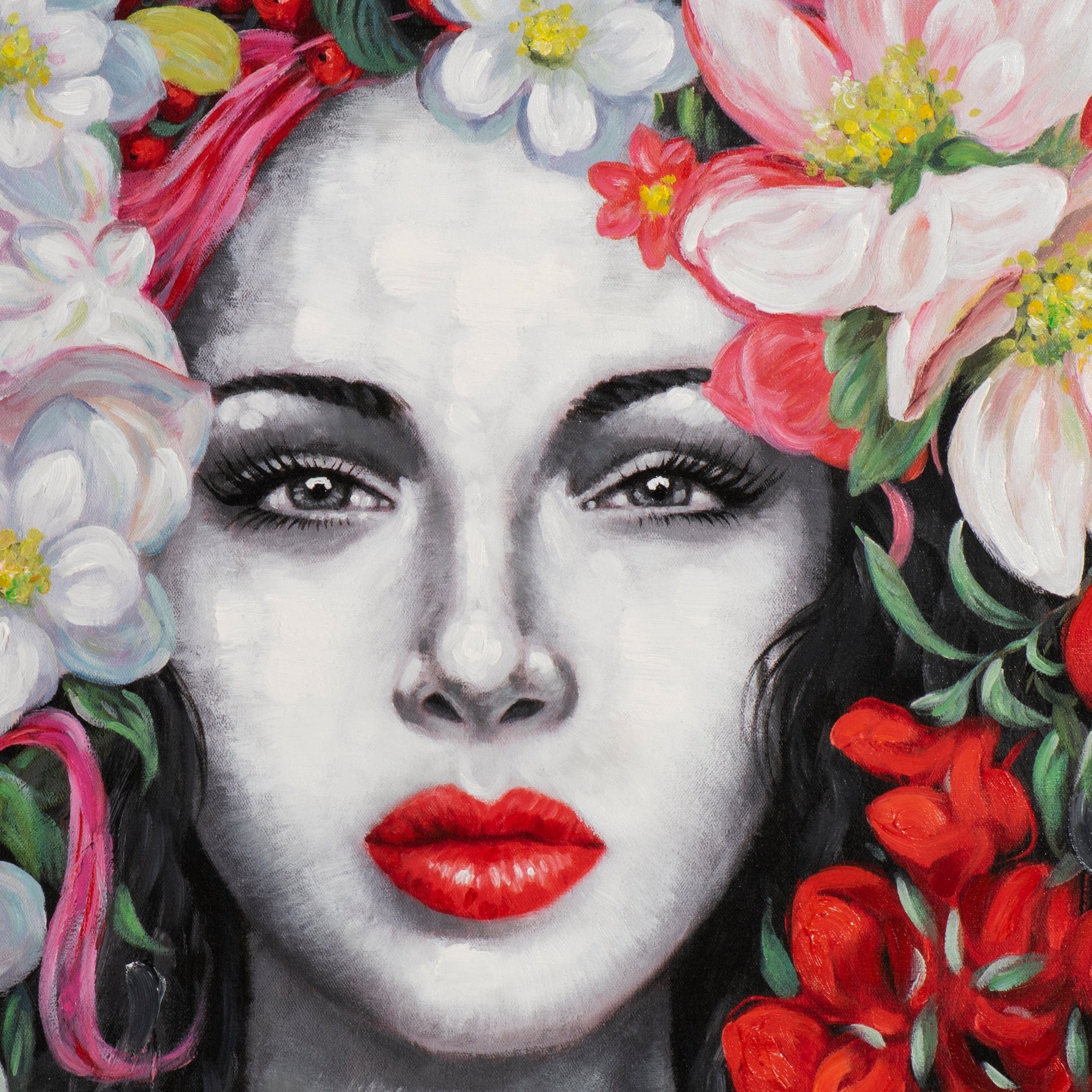 Beauty with Flowers