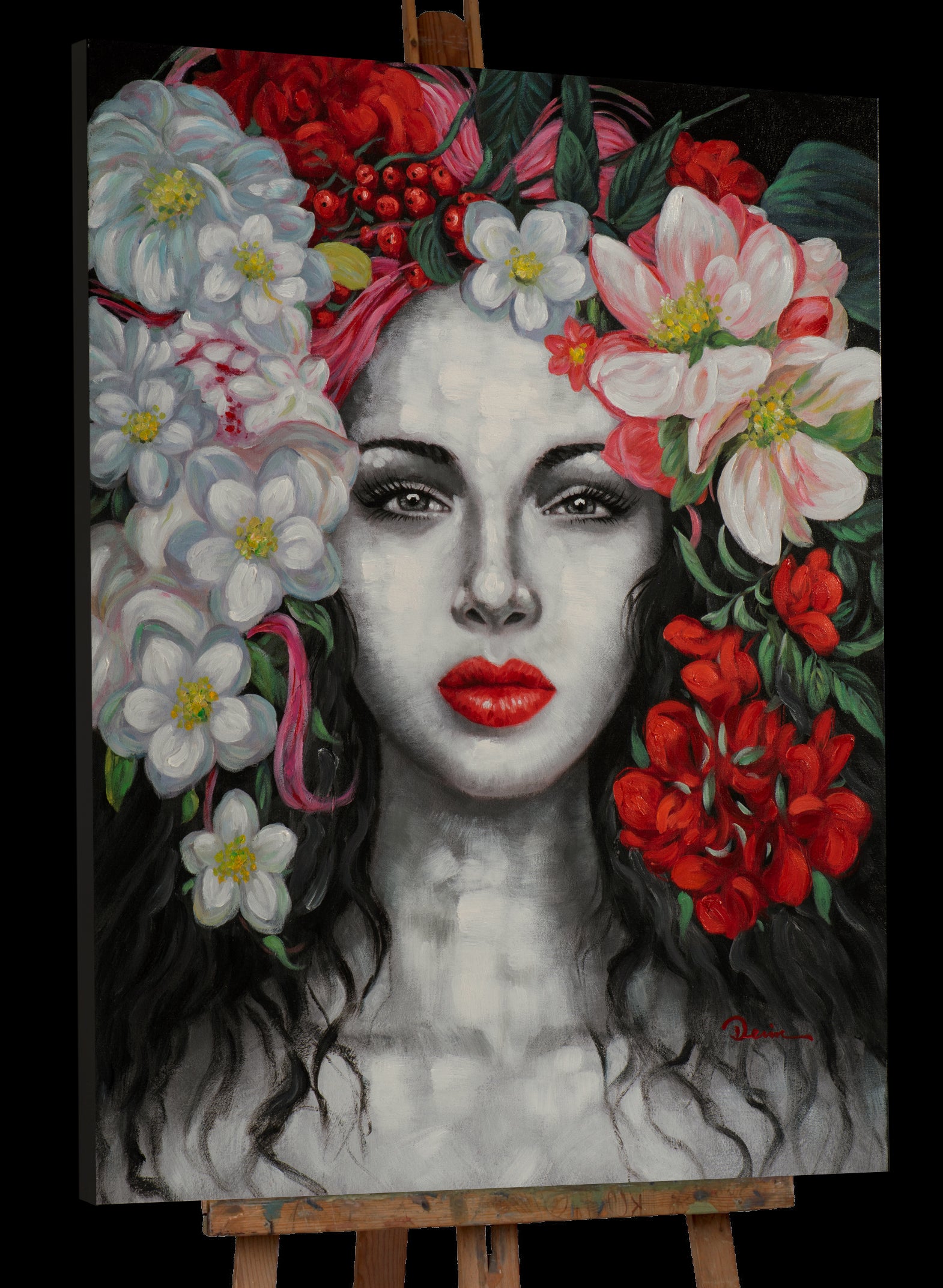 Beauty with Flowers