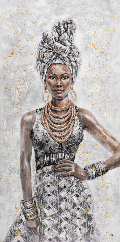 beauty with an impressive dress