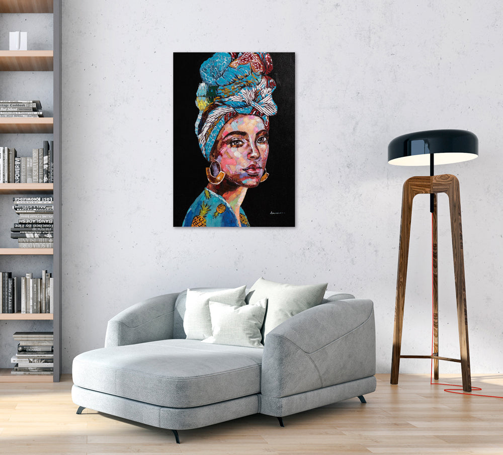 Beauty with a Blue Turban II