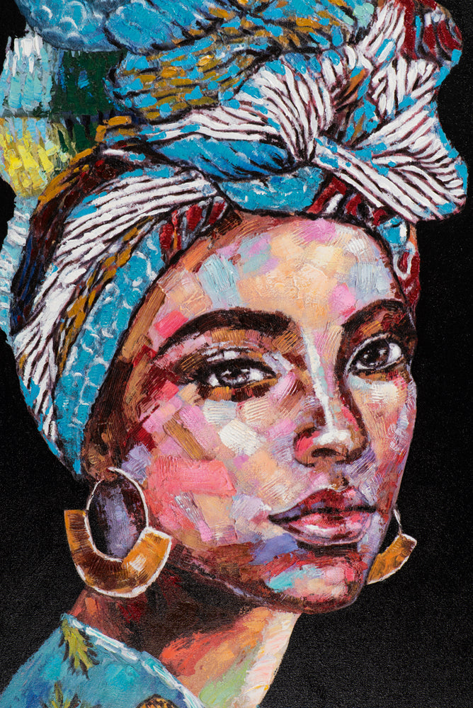 Beauty with a Blue Turban II