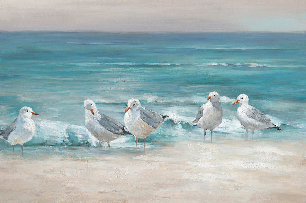 Painting Seagulls on the Beach