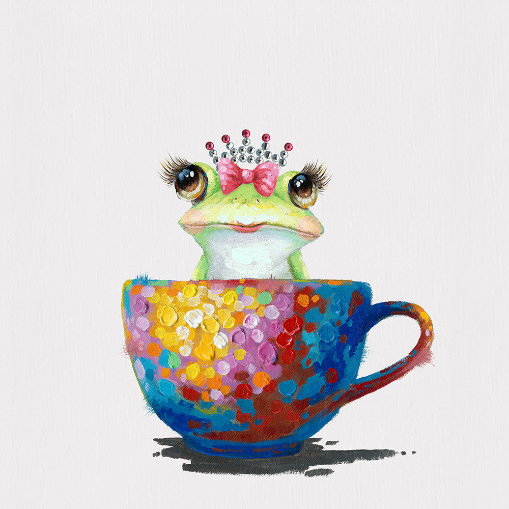 Gemälde Prinzessin Frosch in der Tasse