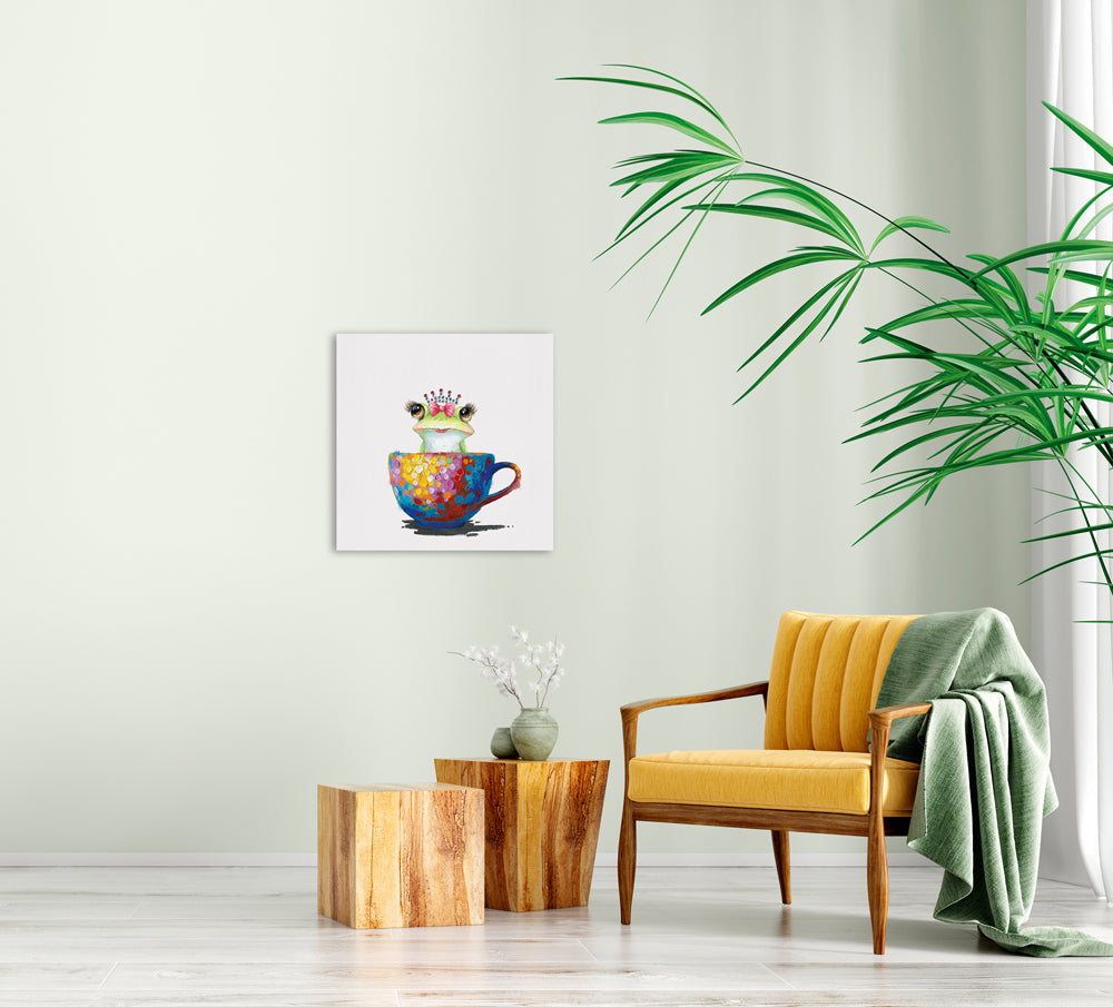 Gemälde Prinzessin Frosch in der Tasse