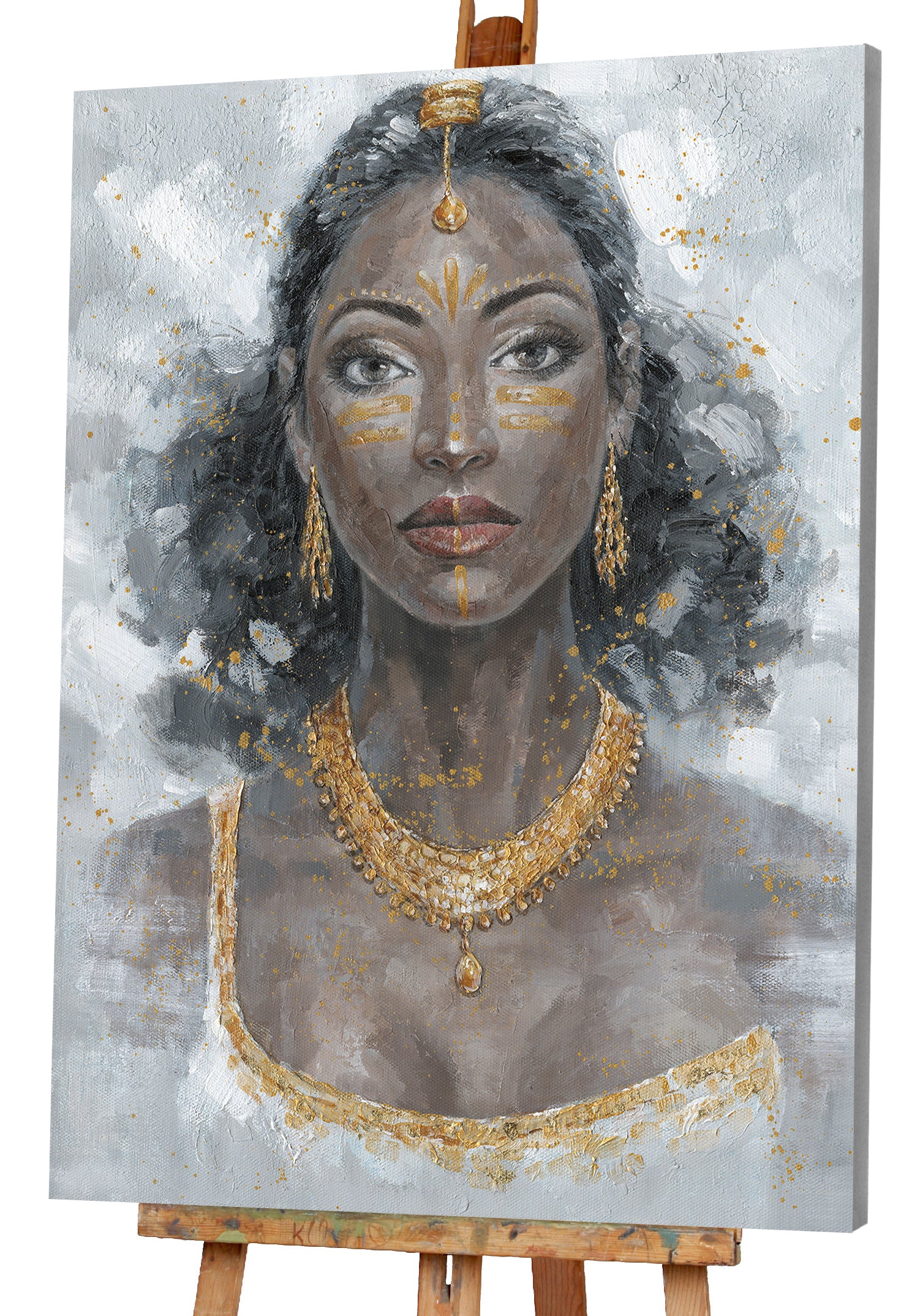 Painting Beauty with Gold Accents