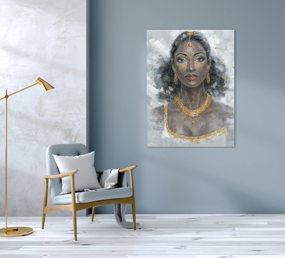 Peindre la beauté avec des accents dorés