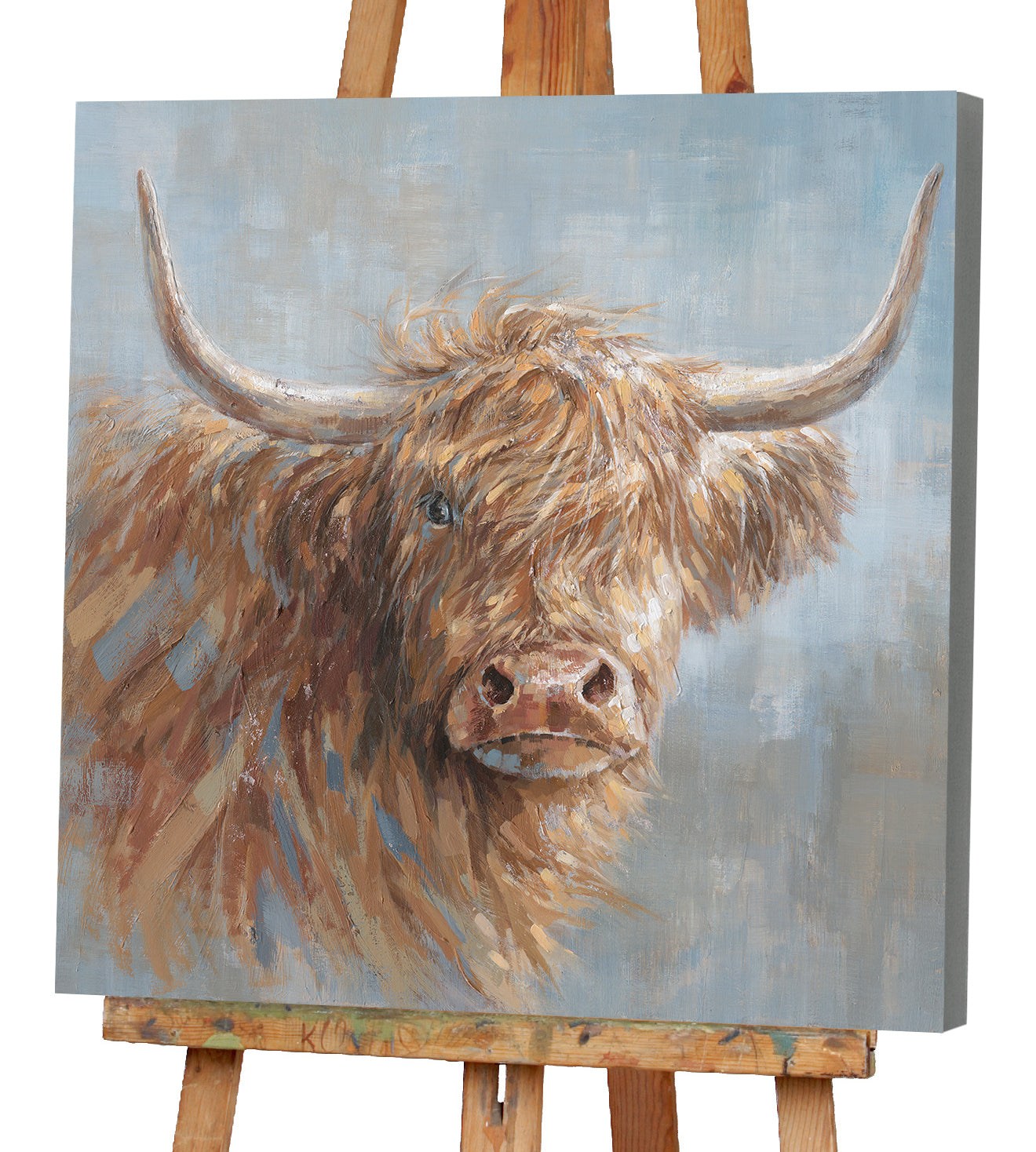 Peinture de charmants bovins des Highlands