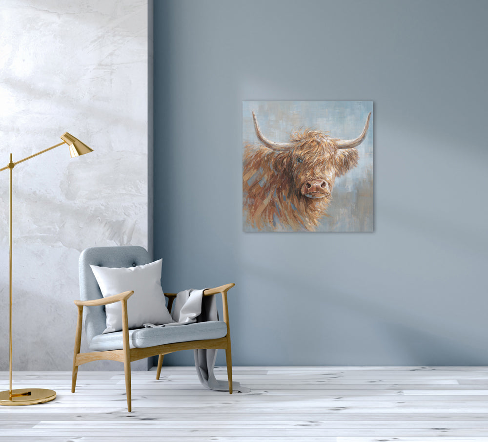 Peinture de charmants bovins des Highlands