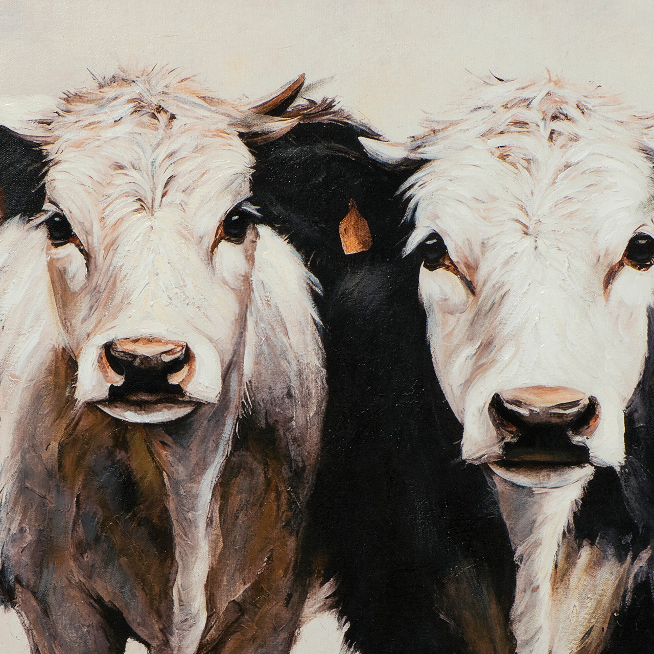 peinture de veaux mignons